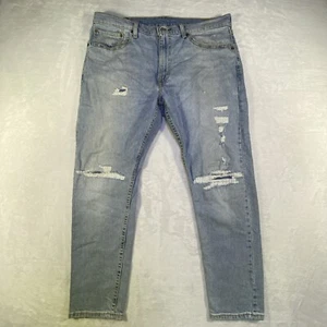 Levis 512 Jeans Herren 36x30 (35,5x27) Blau Slim Taper Light Wash Distressed - Bild 1 von 24