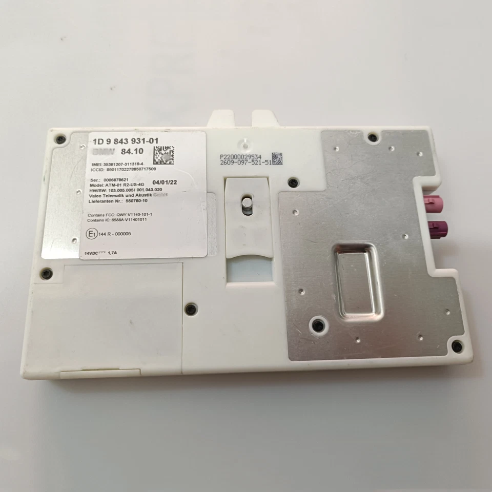 OEM 9843936 For BMW TELEMATICS COMMUNICATION CONTROL MODULE UNIT 84109843931 - Image 1 of 4