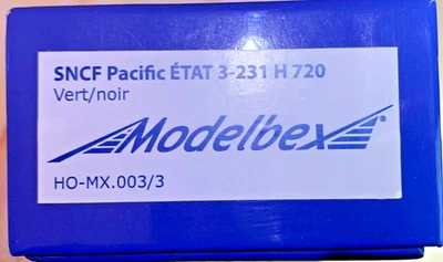 231 pacific ETAT MODELBEX ref HO-MX.003/3 SNCF N°3.231 H 720 ex 231-720 amélioré - Photo 1/4