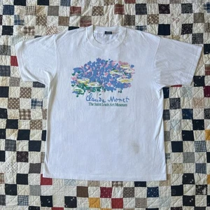 Vintage Claude Monet T-Shirt Gr. XL weiß 90er Jahre Saint Louis Art Museum - Bild 1 von 7