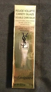 YSL Candy Glaze Rouge Volupte #7 Beige Bliss Double Care Balm - Picture 1 of 2