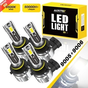 Combo 9006/HB4 9005/HB3 LED Faros Bombilla 90000LM Super Blanco Extremadamente Brillante - Imagen 1 de 19