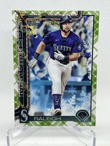 2025 Topps Holiday Cal Raleigh Green Plaid Adventskalender SP #H54 - Bild 1 von 2