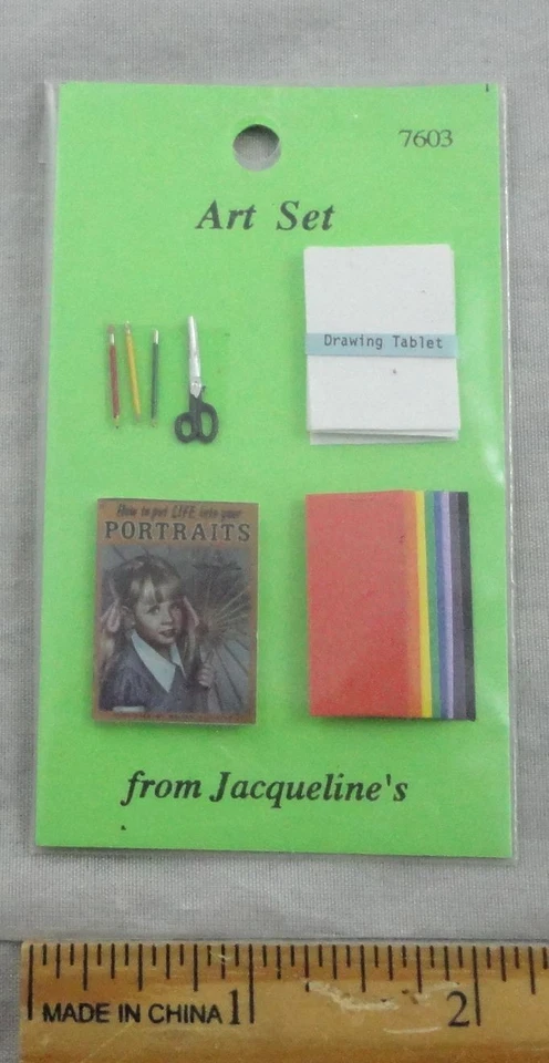 Conjunto de arte Jacqueline's escala 1:12 casas de muñecas miniatura JAQ7603 Foto 1 de 1