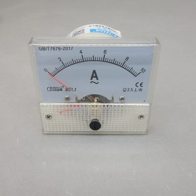 1PC AC 10A Analog Ammeter Panel AMP Current Meter 85C1 0-10A AC directly Connect