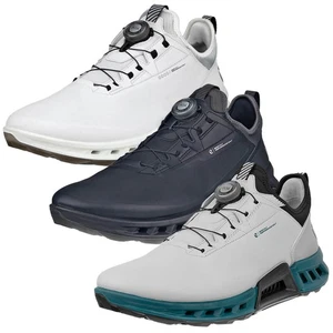 Ecco Mens 2025 M Biom C4 Boa Fastening Waterproof Leather Spikeless Golf Shoes - Picture 1 of 14