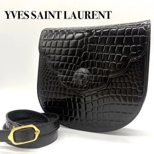 Bolso de Hombro Extreme Yves Saint Laurent Vintage Cocodrilo Repujado - Imagen 1 de 8