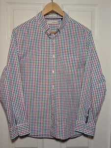 Hawker Rye Herren Button Down Hemd Gr. M Slim Pastell Kariert Oxford Baumwollmischung - Bild 1 von 6