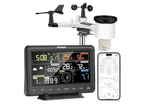 Sainlogic Professionelle 7-in-1 Wetterstation WLAN mit 7,33" Groß-Display - Bild 1 von 6