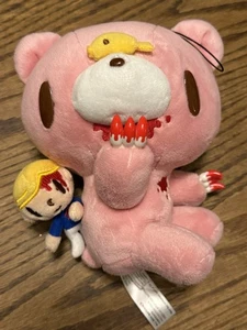 Gloomy Bear Pink Sitting Pose 7 Inch Collector Anime Plush Boy Bloody - Picture 1 of 12