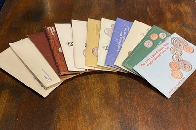 LOT of 12 P&D US Mint Uncirculated Sets 1979 1981 1984 1985 1987-1994 LOW START! - Image 1 of 4