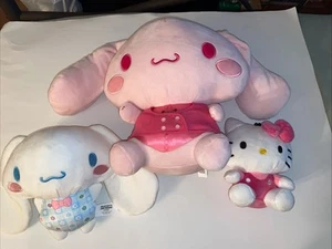 LOT OF 3 SANRIO Hello Kitty Cinnamoroll My Melody plush - Picture 1 of 8