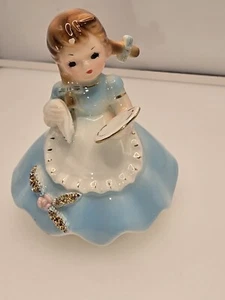 Vintage Josef Original kleine Haushälterin Trockengeschirr Mädchen Figur Chip - Bild 1 von 6