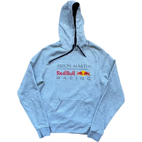 Aston Martin Red Bull Racing Hoodie Sweatshirt Mens XS Gray Branded London Cover