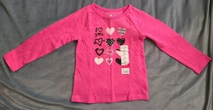 NWT JUMPING BEANS GIRL TODDLER PINK %100 COTTON LONG SLEEVE SHIRT SIZE 3T - Picture 1 of 6