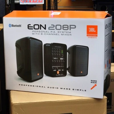 JBL EON208P 300 Watt Portable P/A System w/ 8-Channel Mixer OPEN BOX #282 - Image 1 of 2