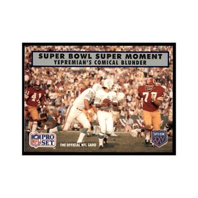 1990 Pro Set Silver Anniversay Commemorative Yepremian #141 - Image 1 of 3