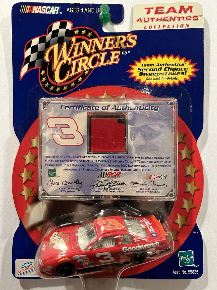 Dale Earnhardt 2001 Team Authentics Winners Circle Taz Sheet Metal 1/64 History - Image 1 of 1