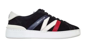MONCLER Hombre Zapatos Cuero MONACO M M2923 Negro - Imagen 1 de 8
