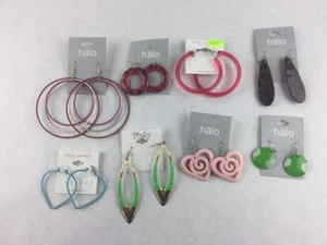 Costume Fashion Earring Mixed Lot of 8 Dangle Hoop Heart Jewelry - Picture 1 of 3