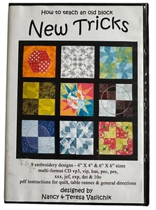 Embroidery multi-format CD How To Teach An Old Block NEW TRICKS Nancy Vasilchik - Picture 1 of 3