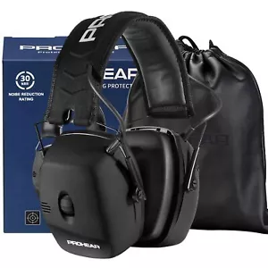 Electronic Shooting Ear Protection Muffs, NRR 30dB Noise Reduction for Gun Ra... - Picture 1 of 8