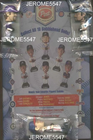 2002 Post Cereal BOBBLEHEAD SAMMY SOSA Cubs Cover