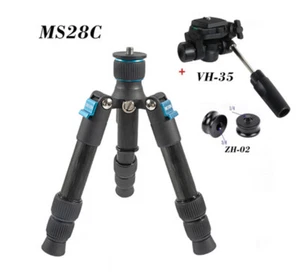 Portable Tripod Lightweight Travel Mini Videio Tabletop Stand With VH35 BallHead - Picture 1 of 15