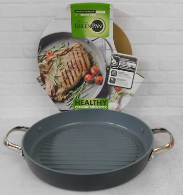 GreenPan Valencia Pro Ceramic PFAS-Free Nonstick Induction Grillpan, 11-Inch NEW - Image 1 of 4