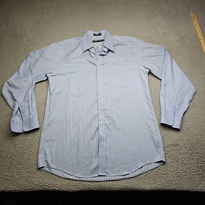 Kirkland Signature Shirt Mens Size 16.5 Blue Long Sleeve Button Down Collared - Image 1 of 4