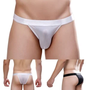 Comfortable Men's Ice Silk Briefs Cool and Thin Underwear Bikini Pouch Panties - Picture 1 of 32
