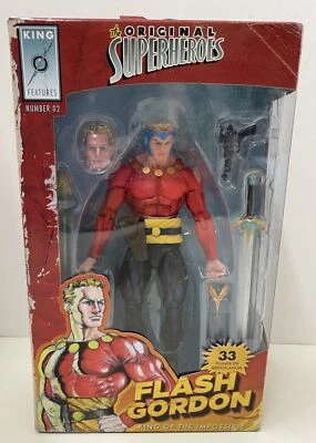 Figura de acción NECA King Features The Original Superheroes Flash Gordon 2021 nueva en caja Foto 1 de 4