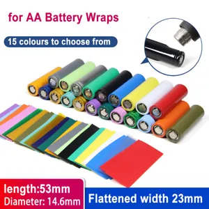 PVC Heat Shrink Tubing Wrap for No.5 AA Battery Sleeves Diameter 14mm 15 colours - Picture 1 of 9