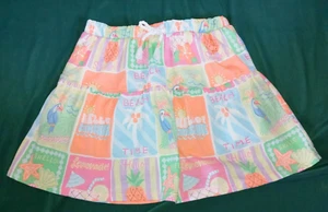 365 KIDS Garanimals sz 7 Summertime Motif Skort (Skirt/Short) Cotton Blend Bow - Picture 1 of 3