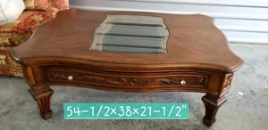 58201-44 Aico Furniture Villagio Rectangular Cocktail Table. Pick Up! - Picture 1 of 10