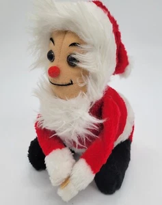 Peluche de colección 1978 George Good Corp Santa Claus abrazando 11" - Imagen 1 de 6