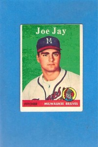 1958 Topps #472 Joe Jay Braves EX Crease-Free