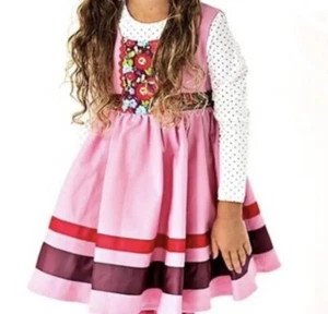 MATiLDA JANE Fall 2013 Paint by Numbers Calypso Dress holiday occasion pink 12 - Picture 1 of 9