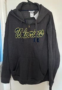 Section 101 Majestic Michigan Wolverines Hoodie Sweatshirt neu mit Etikett Größe L - Bild 1 von 3