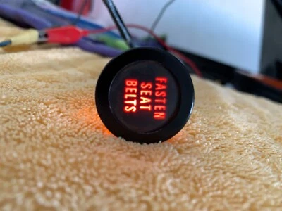 1972-74 OEM Plymouth Cuda Fasten Seat Belt Dash Light Harness and Light  3592267 Foto 1 de 4