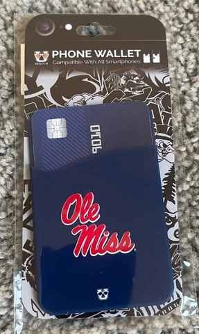 OLE MISS REBELS CELL PHONE CARD HOLDERS WALLET ACCESSORIES UNIVERSITY Cover