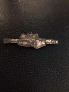 Vintage Bulldozer with Tracks tie clasp. #6174 - Picture 1 of 1