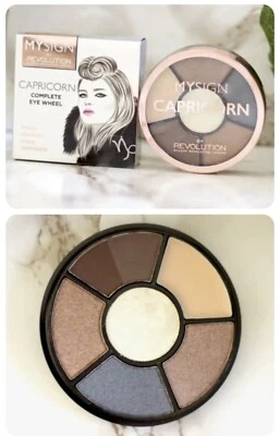 Revolution Peach Browns Gold Eyeshadow Brow Palette Makeup Travel Capricorn - Image 1 of 2