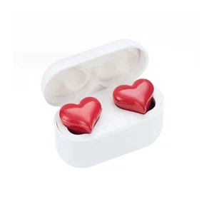 Heart Shaped Wireless Bluetooth Earbuds - Perfect Gift for Girls! - Picture 1 of 12