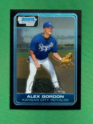 2006 Bowman Baseball 1st Bowman Chrome Prospects #BC1 Alex Gordon - Image 1 of 2