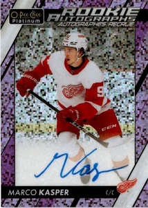 Marco Kasper Detroit Red Wings 2023-24 O-Pee-Chee Platino VIOLETA AUTOMÁTICO #/99 R-MK - Imagen 1 de 2