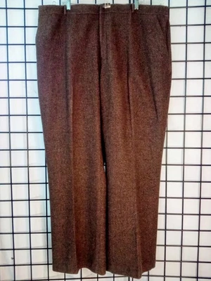 Ralph Lauren Brown Wool Tweed Trouser, Plus sz 22W - Image 1 of 4