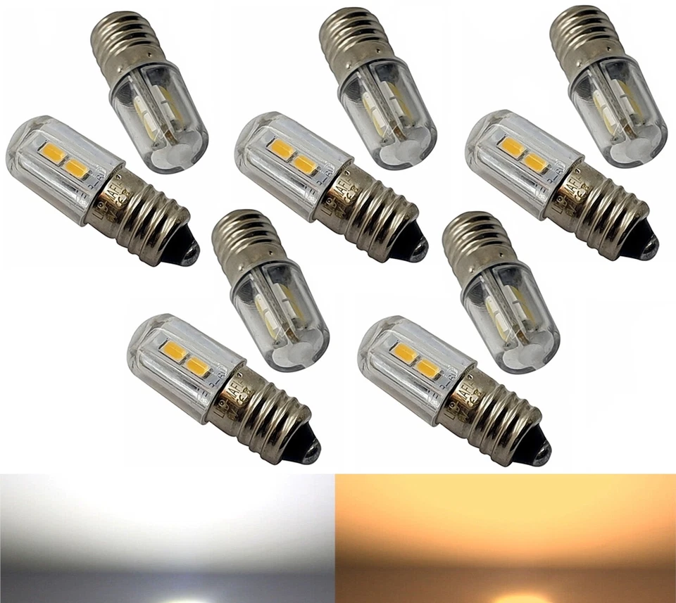 10x 2x E10 LED 6V Christmas Star Warm White Advent Lighting Screw Mount White - Image 1 of 1