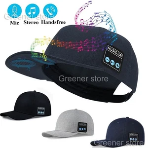 Bluetooth Musik Baseball Hut Kabellosen Kopfhörern Sprecher Einstellbar Mikrofon - Bild 1 von 19