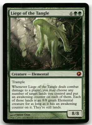 Liege of the Tangle #123 (NM) Scars of Mirrodin SOM Magic MTG - Image 1 of 2
